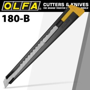 Model 180 black steel snap off knife cutter