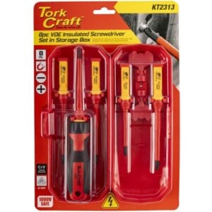 Tork Craft 8Pc VDE Screwdriver Set with Storage Box | KT2313