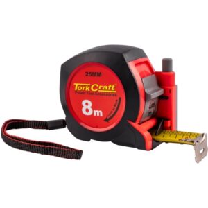 Tork Craft Tape Measure with Marker, Rubber Casing, 25mm x 8M | ME07825