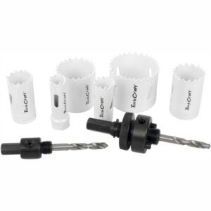 Tork Craft 9Pc BiM Holesaw Set in Aluminium Case | TCHSK09E-1