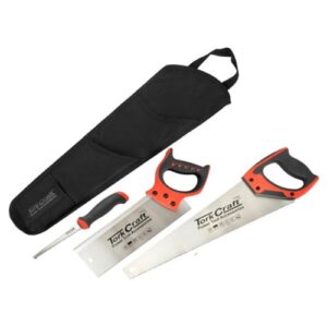 Tork Craft 3Pc Hand Saw Set in Nylon Bag | TCSAW021