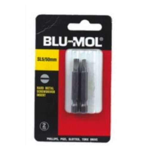 Blu-Mol S/Driver Bit S2 Sl5X50mm 2Pc