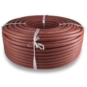 MatWeld Red Acetylene Ribbed Gas Hose, 8mm x 100M | MAT3400H