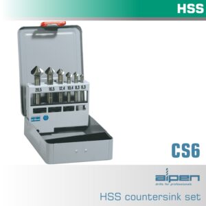 Countersink set hss 6 piece(ALP CS6)