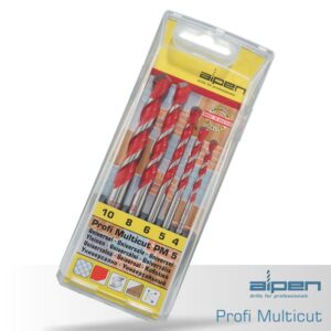Alpen multicut drill bit set 5 piece 4 5 6 8 10mm(ALP PM5)