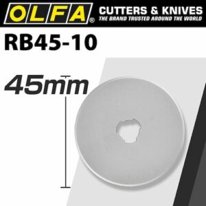 Olfa blades rotary rb45-10 10/pack 45mm(BLA RB45-10)