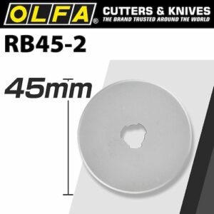 Olfa blades rotary rb45-2 2/pack 45mm(BLA RB45-2)