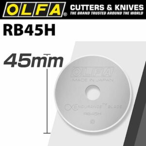 Olfa endurance blade for rotary cutter  rb45-1 1/pack 45mm(BLA RB45H)