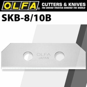 Olfa blades (10) for skb8  safety knife carded 18mm(BLA SKB810B)