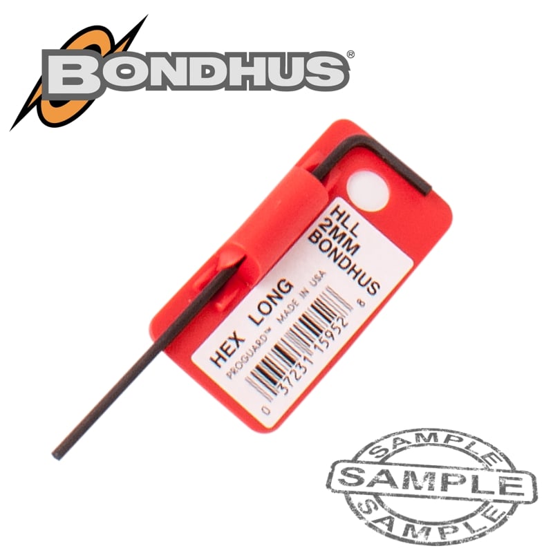 Hex end l-wrench 2.0mm proguard single bondhus(BON BH15952)
