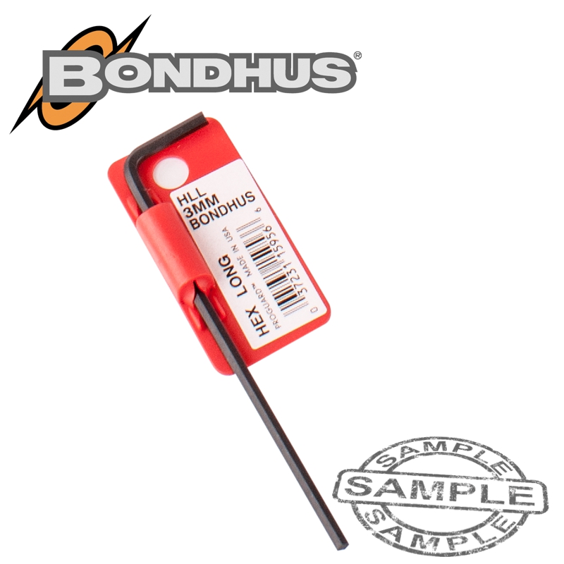 Hex end l-wrench 3.0mm proguard single bondhus(BON BH15956)