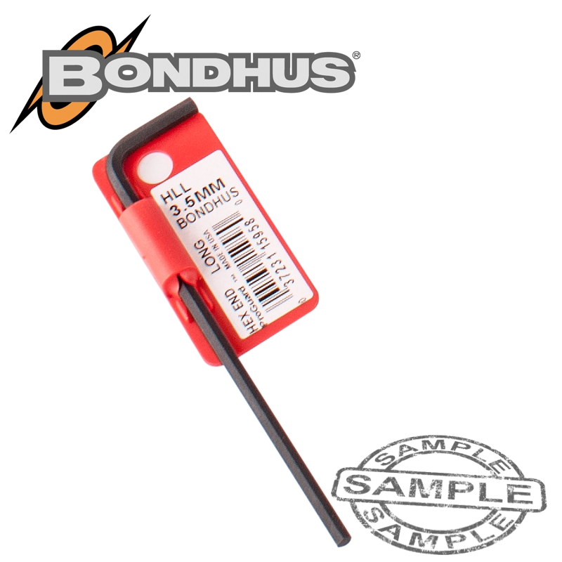 Hex end l-wrench 3.5mm proguard single bondhus(BON BH15958)