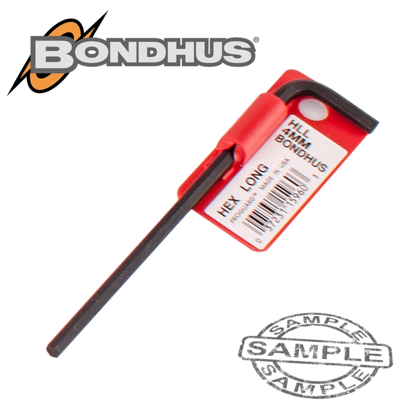 Hex end l-wrench 4.0mm proguard single bondhus(BON BH15960)