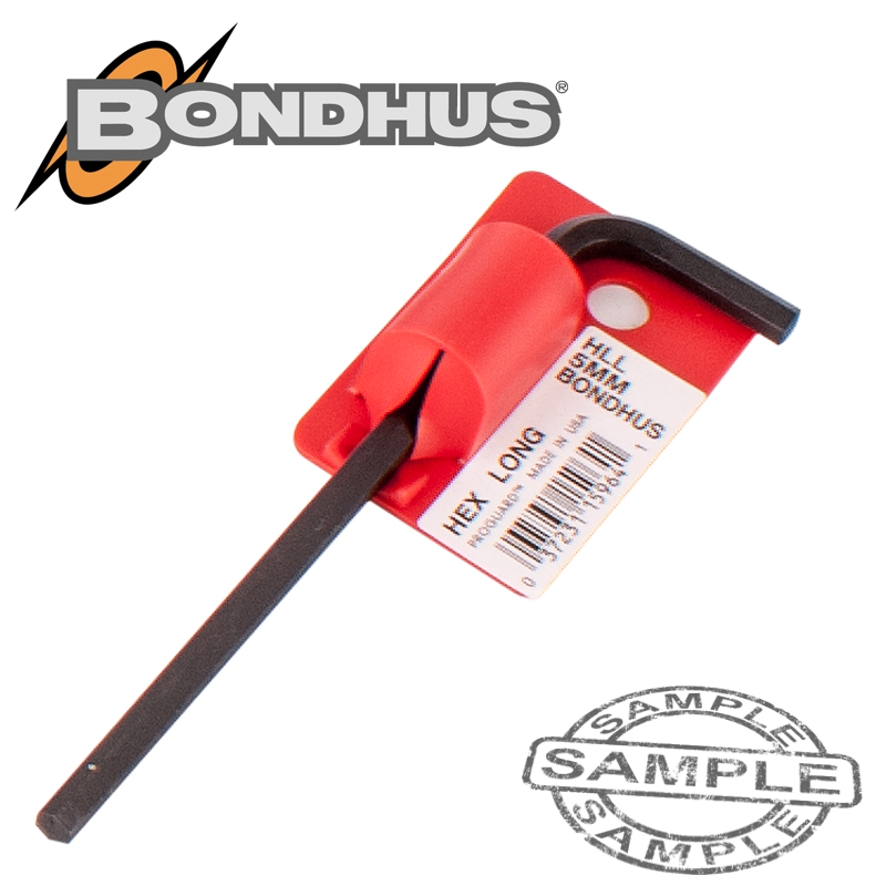 Hex end l-wrench 5.0mm proguard single bondhus(BON BH15964)