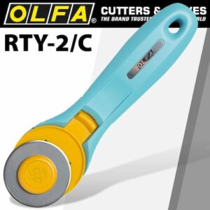 Olfa rotary splash cutter 45mm blade r/l handed light blue aqua(CTR RTY2C)