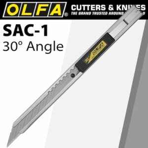 Olfa graphic art knife stainless 30 degree angled blade snap off(CTR SAC1)