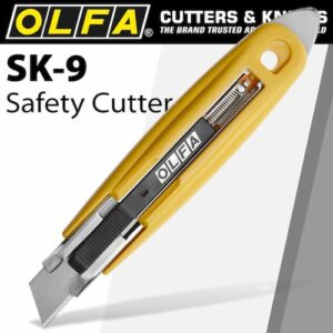 Olfa safety knife with tape slitter box opener cutter(CTR SK9)