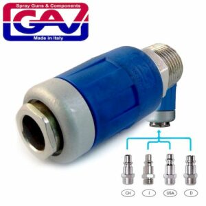 Safety quick coupler 1/2 m packaged two stage release(GAV AB-3P)