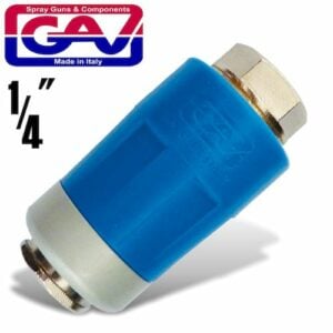 Safety quick coupler 1/4'f two stage release airblock(GAV AB-A1)