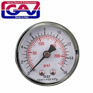 Pressure gauge 1/4'rear 50mm d5014r16 packaged(GAV M50R-2P)