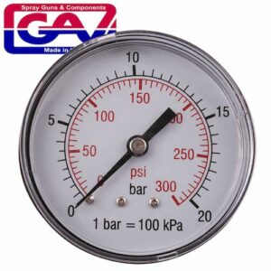 Pressure gauge 0-20bar1/4rear 63mm d6314r20(GAV M63R)