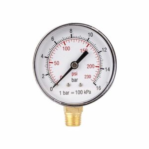 Pressure gauge 0-16bar 1/4lower63mm(GAV M63S)