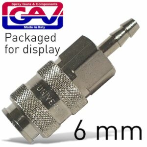 Universal quick coupler 6mm packaged(GAV UNI C1P)