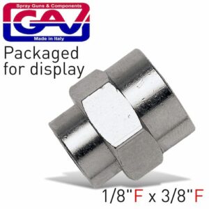 Reducing socket 1/8 x 3/8 f/f packaged(GAV1226-3P)