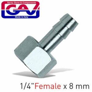 Hose adaptor 8mm x 1/4'female(GAV1234-2)