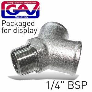 Y connector 1/4'mff gio1071-2 packaged(GAV1260-2P)