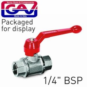 Quick ball tap 1/4'x 1/4'f-f packaged(GAV1265-2P)