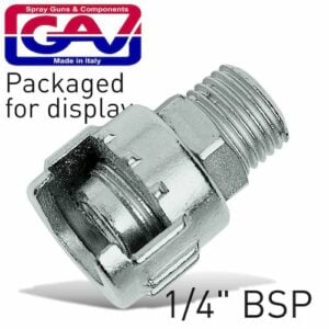 Nipple with metal ring 1/4'm  for bayonet couplings packaged(GAV47A 1-4P)