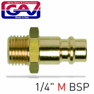 Connector brass 1/4'm(GAV5810-1)
