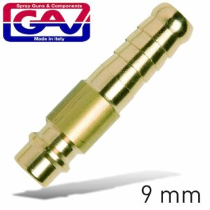 Connector brass 9mm(GAV5810-C2)