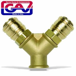 Quick coupler brass two way 3-8f(GAV5820-V2)