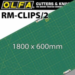 Olfa mats x 1800 x 600 2 clips for rotary cutters(MAT RM-CLIPS2)
