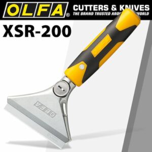 Olfa heavy duty scraper 200mm with 0.8mm blade and safety blade cover(OLF XSR-200)
