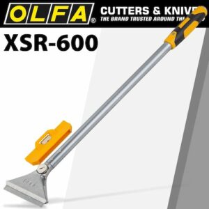 Heavy duty scraper 600mm with 0.8mm blade and safety blade cover