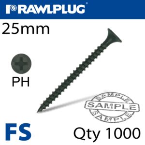 Drywall screw fine thread 35mmx25mm x1000-box(RAW R-FS-3525)