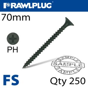 Drywall screw fine thread 4.2mmx70mm x250-box(RAW R-FS-4270)