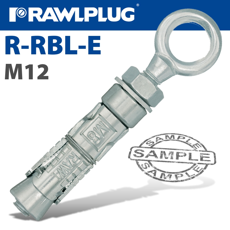 Eye bolt m12x130mm x25 -box(RAW R-RBL-12EW)
