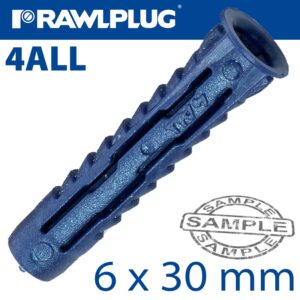 Universal nyl plug 6x30mm x80 -bag(RAW R-S1-4ALL-06-80)