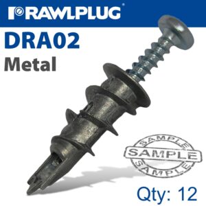 Metal self drill drywall fixing x12 -bag(RAW R-S1-DRA02-12)