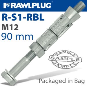 Rawlbolt shield anchor m12x75mm 2 per bag(RAW R-S1-RBL-M12-10-2)