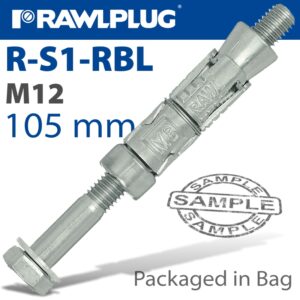 Rawlbolt shield anchor m12x105mm 2 per bag(RAW R-S1-RBL-M12-25-2)