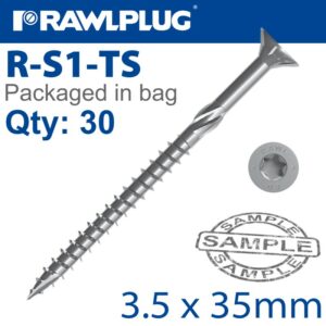 R-ts hardened screw 3.5x35mm x30 per bag(RAW R-S1-TS-3535)