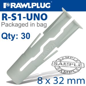 Universal plug 8x32mm x30-bag(RAW R-S1-UNO-08-30)