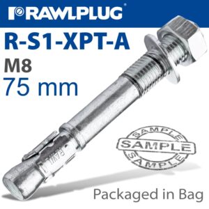 Throughbolt 8x75mm x4 -bag(RAW R-S1-XPT-A408075-4)