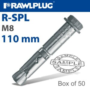 R-spl safety plus - loose bolt 8.0x110mm  x50 per box(RAW R-SPL-08110-40)