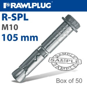 R-spl safety plus - loose bolt 10x105mm x50 per box(RAW R-SPL-10105-20)